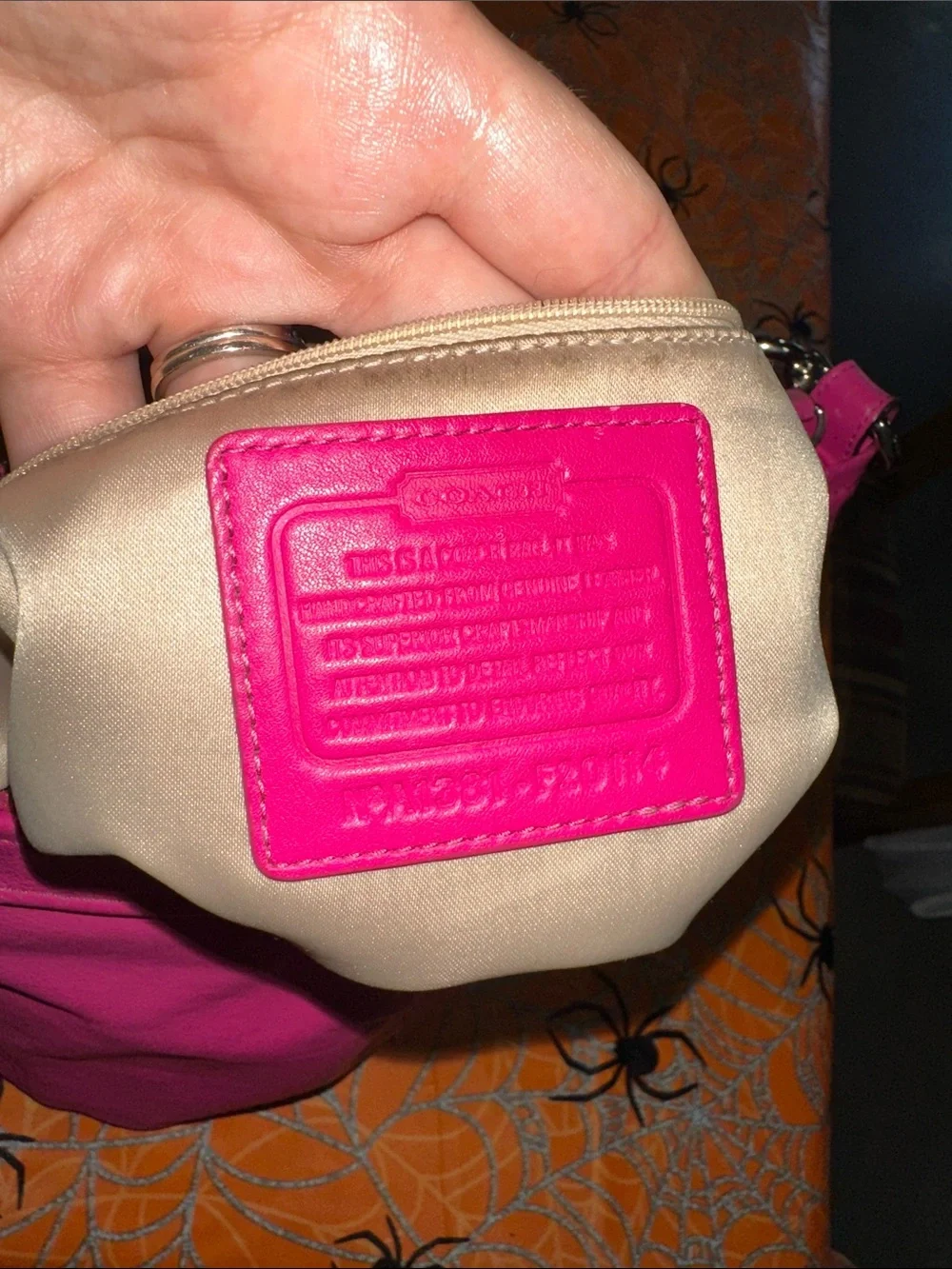 Coach pink leather